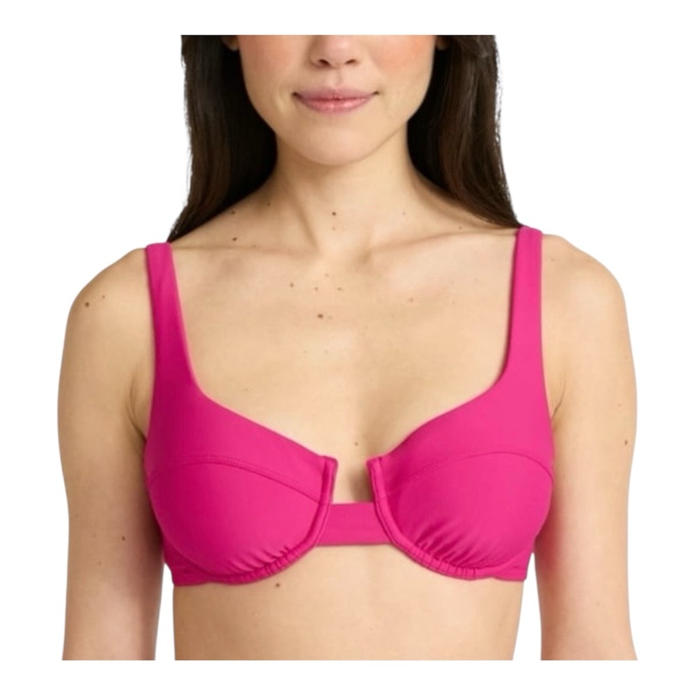 No Boundaries Women's Fashion Pink Underwire Swim Bikini Top Size XS (0-2)